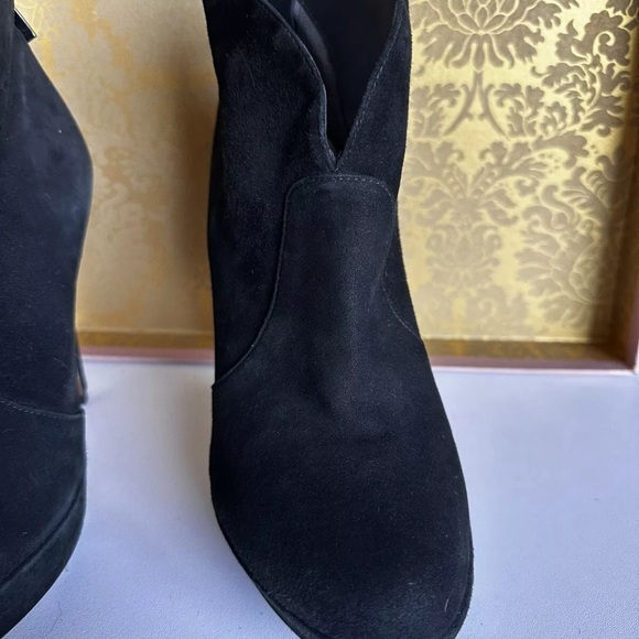 Alexandre Birman Black Suede Booties Zip Up 8.5 Boots - Picture 3 of 7